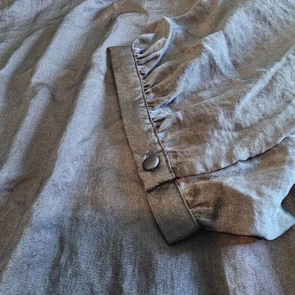 🆕 Rose & Olive Tunic Top Womens 3X Solid Blouse flowy plus size purple mauve - Picture 5 of 16